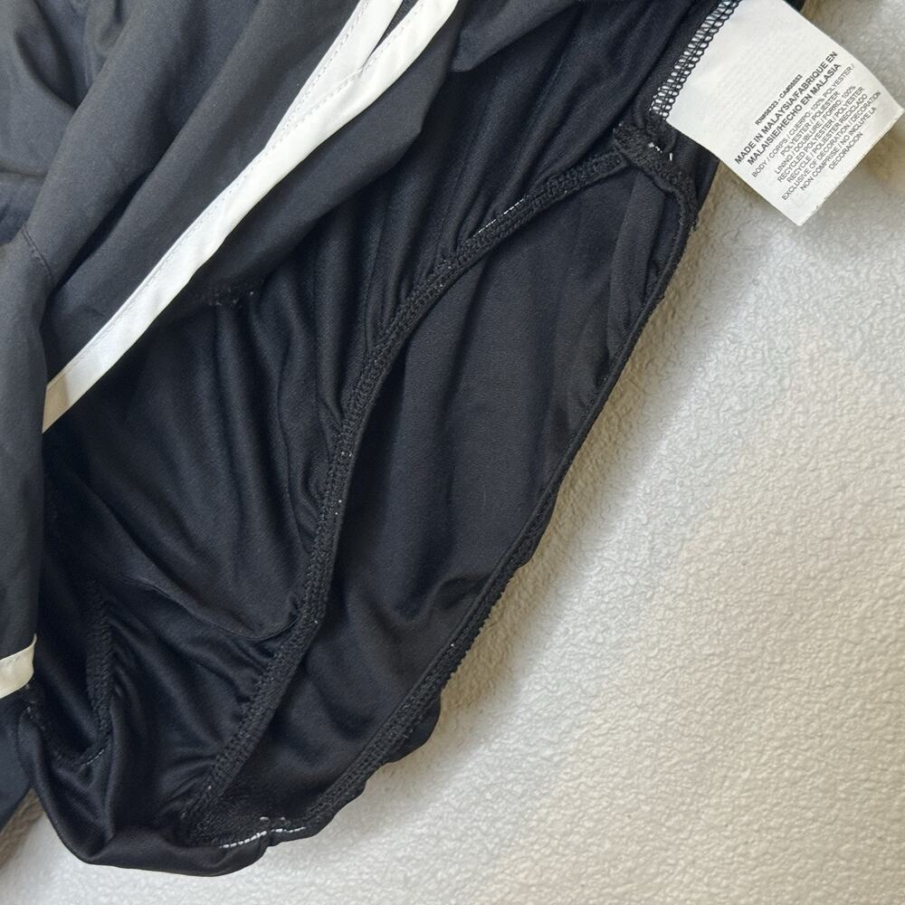 Nike Dri Fit Running Shorts Womens Sz Medium Black Built in Briefs Elastic Waist - Picture 4 of 8